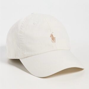 NWT Polo Ralph Lauren Twill Classic Sport Cap Cream Off-White